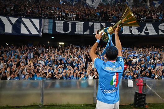 Giovanni Simeone, campione d'Italia per la seconda volta con il Napoli (Foto di Francesco Pecoraro/Getty Images) sorteggio calendario serie A