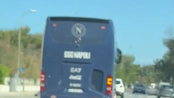 Il pullman ha lasciato l’hotel, accompagniamo il Napoli verso la Cetilar Arena