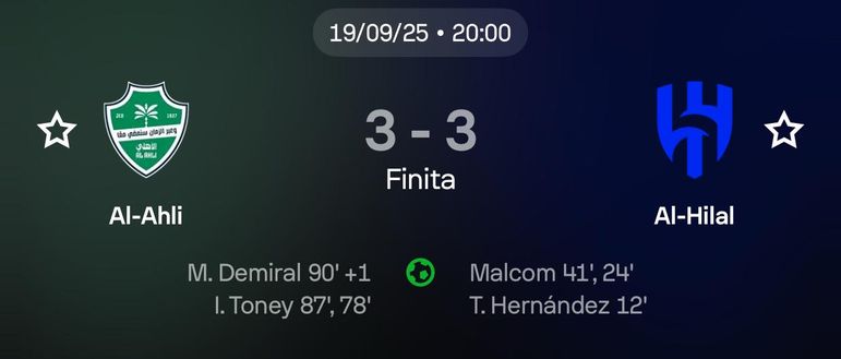 Da 0-3 a 3-3: l’Al Hilal di Simone Inzaghi beffato dall’Al Ahli in appena 12 minuti- immagine 2