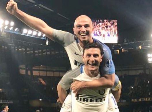 Fonte: Instagram Cambiasso VIDEO / Inter, reunion all’Arena: Cambiasso e Zanetti riproducono un’esultanza storica- immagine 3