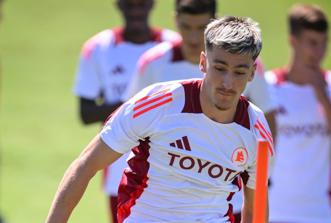 Trigoria, rifinitura in vista del Genoa – FOTO GALLERY - immagine 24