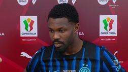 Thuram: “Grande cammino per vincere questi trofei, sono felice. Chivu? Non do voti, ma…”