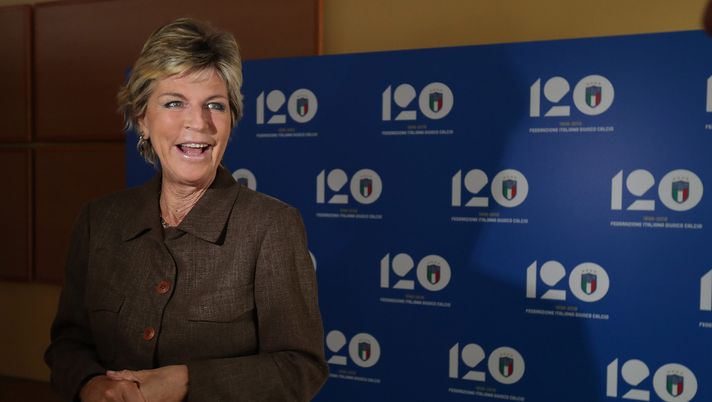 MILAN, ITALY - MAY 30: Evelina Christillin during the unveiling of 'Report Calcio', Italian Football Federation annual report, on May 30, 2018 in Milan, Italy. (Photo by Marco Luzzani/Getty Images) Uefa, Christillin: “Riforma Abodi? Rischio esclusione dei club e della Nazionale” - immagine 1