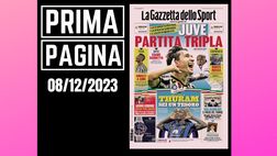 Prima pagina Gazzetta dello Sport: “Juventus partita tripla”