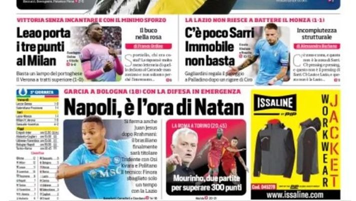 EDICOLA / CdS: Mai dire Juve. La topica di Gatti segna un ko alla Gialappa’s col Sassuolo - immagine 1