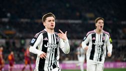 Gatti salva la Juve al 93′, 3-3 a Roma: Gasp scappa con Malen, pari nel recupero