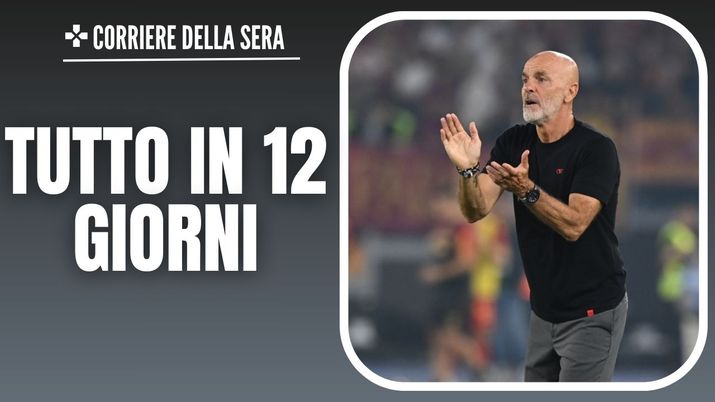 Stefano Pioli AC Milan Roma-Milan 1-2 Serie A 2023-2024