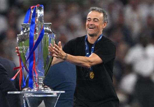 Luis Enrique, allenatore Psg, Campione europeo in carica (Foto di Stu Forster/Getty Images) L’amore di un padre vince la morte: Luis Enrique e Xana, un legame indissolubile- immagine 4