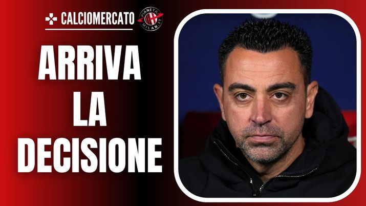 Xavi Hernandez - panchina Milan - Barcellona