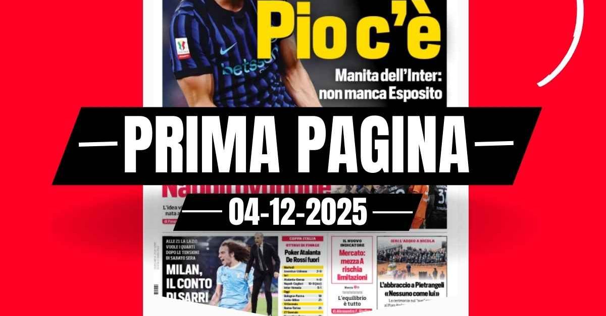 Prima pagina Corriere dello Sport: “Milan, il conto di Sarri”