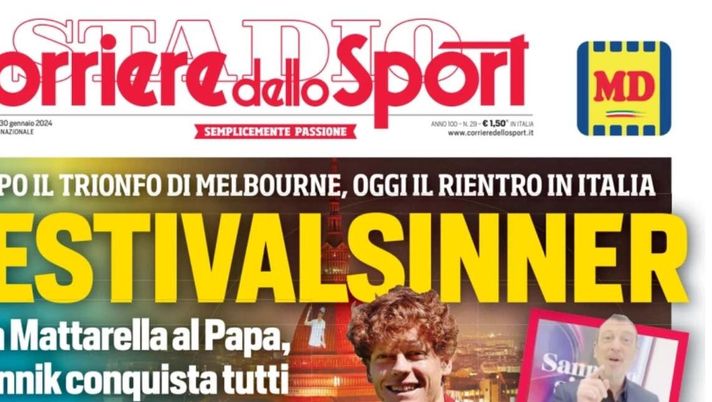 prima pagina corriere dello sport oggi