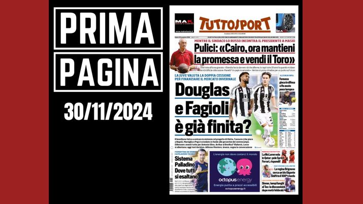 Prima pagina Tuttosport - Milan, Fonseca gioca in difesa: 'Ho avuto poco tempo'