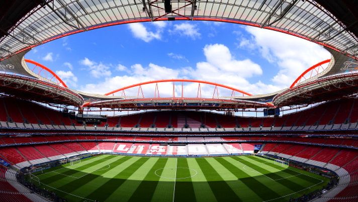 LISBON, PORTUGAL - MAY 23: A general view of Estadio da Luz ahead of the UEFA Champions League Final against Real Madrid at Estadio da Luz on May 23, 2014 in Lisbon, Portugal. (Photo by Lars Baron/Getty Images) Benfica