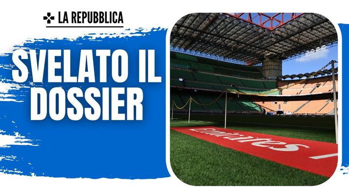 Stadio Meazza in San Siro, Milano. L'impianto viene utilizzato da AC Milan e FC Inter per le partite di Serie A, Champions League, Europa League e Coppa Italia (foto: Getty Images) Stadio San Siro AC Milan