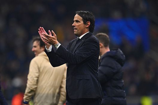 MILAN, ITALY - MAY 06: Head coach of FC Internazionale Milano Simone Inzaghi celebrates after the victory during the UEFA Champions League 2024/25 Semi Final Second Leg match between FC Internazionale Milano and FC Barcelona at Giuseppe Meazza Stadium on May 06, 2025 in Milan, Italy. (Photo by Mattia Ozbot - Inter/Inter via Getty Images)