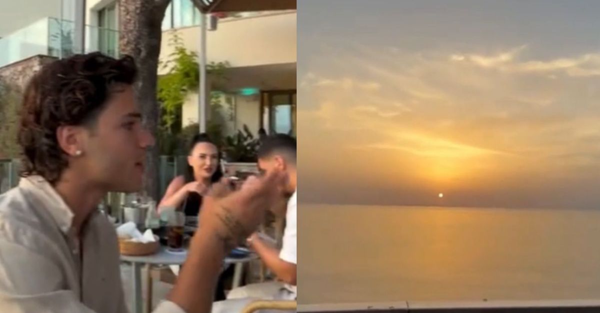 Napoli, Vergara si gode una cena in dolce compagnia