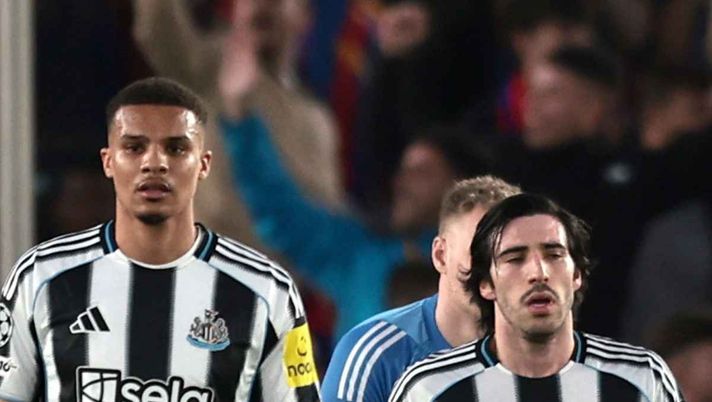 Barcellona-Newcastle 7-2: Thiaw horror, Tonali si fa male. E Lewandowski..