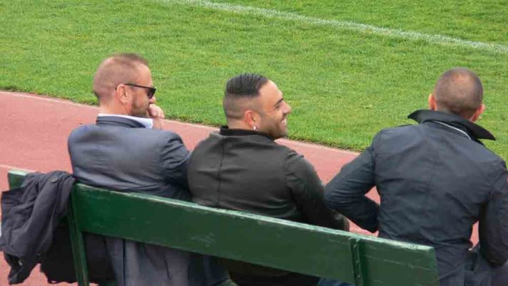 Fabrizio Miccoli in Sisport con Petrachi Miccoli