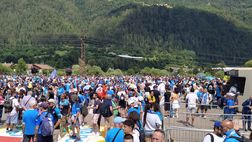 Dimaro, numeri da record oggi nel ritiro del Napoli: ecco quanti tifosi c’erano