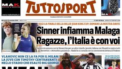 PRIMA PAGINA TUTTOSPORT OGGI: “Weah nel nome di papà”