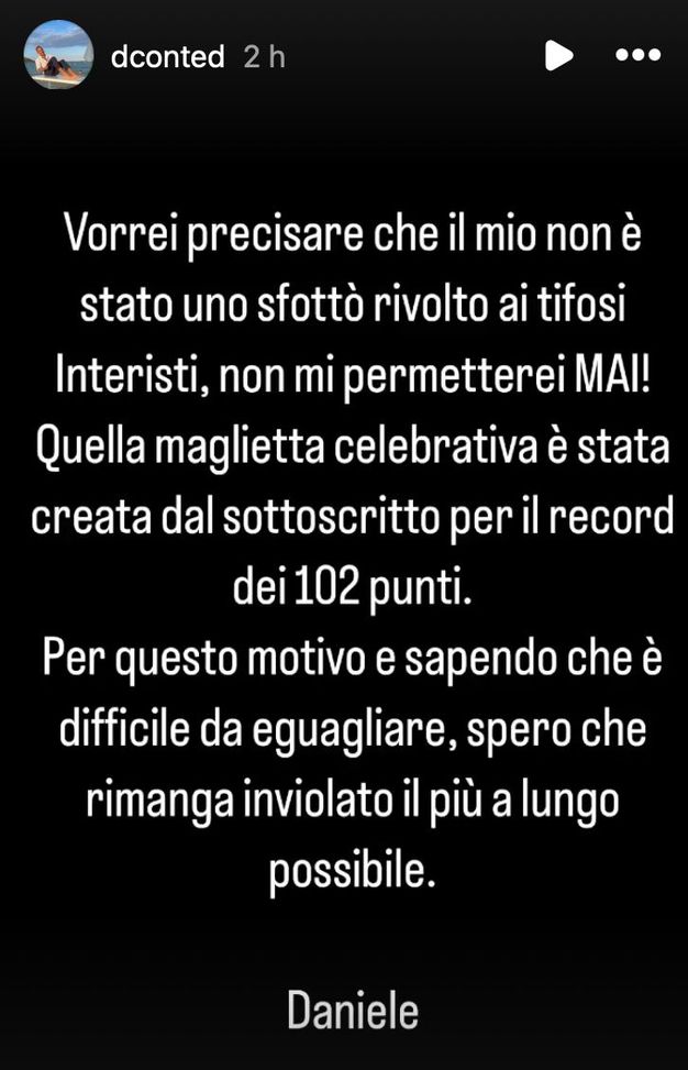 Conte, il fratello corregge il tiro: “Il mio non era sfottò ai tifosi dell’Inter ma…”- immagine 2