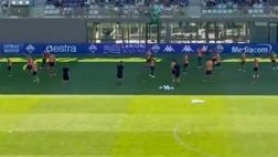 VIDEO VN – Iniziato il riscaldamento di giocatori e portieri