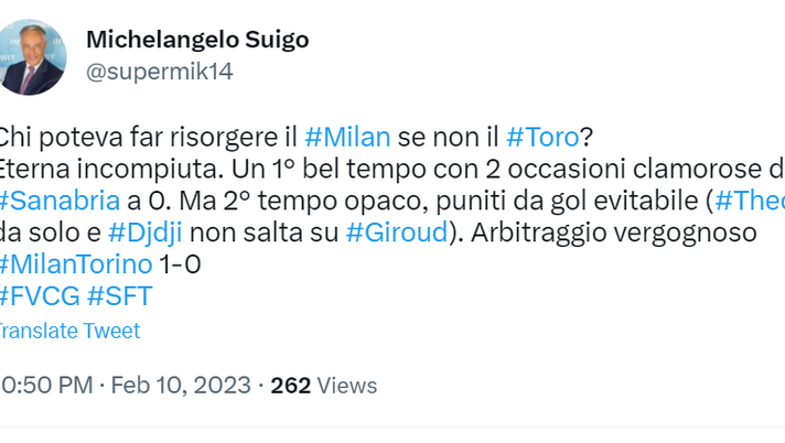 Milan-Torino 1-0, le reazioni social: “Chi poteva farli risorgere se non noi?” - immagine 1
