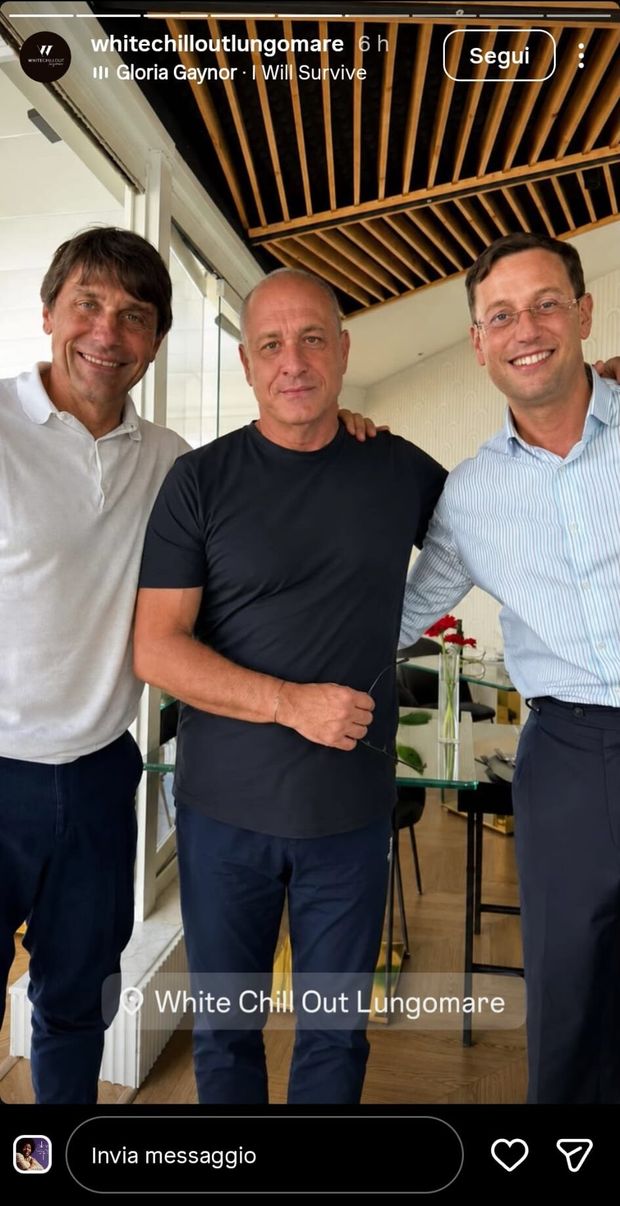 Conte verso l’addio! Il tecnico si regala un ultimo pranzo al White Chill Out – FOTO- immagine 2