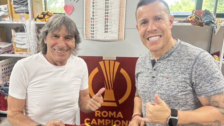 Roma, Taddei incontra Bruno Conti e non trattiene la gioia: “Con il mio idolo” - immagine 1