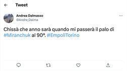 Empoli-Torino 2-2, le reazioni social: “Quando ci passerà il palo di Miranchuk?”