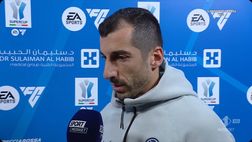 Mkhitaryan: “Vicini al trofeo senza vincere? Non si gioca 11 vs 0, no scuse. I rigori…”