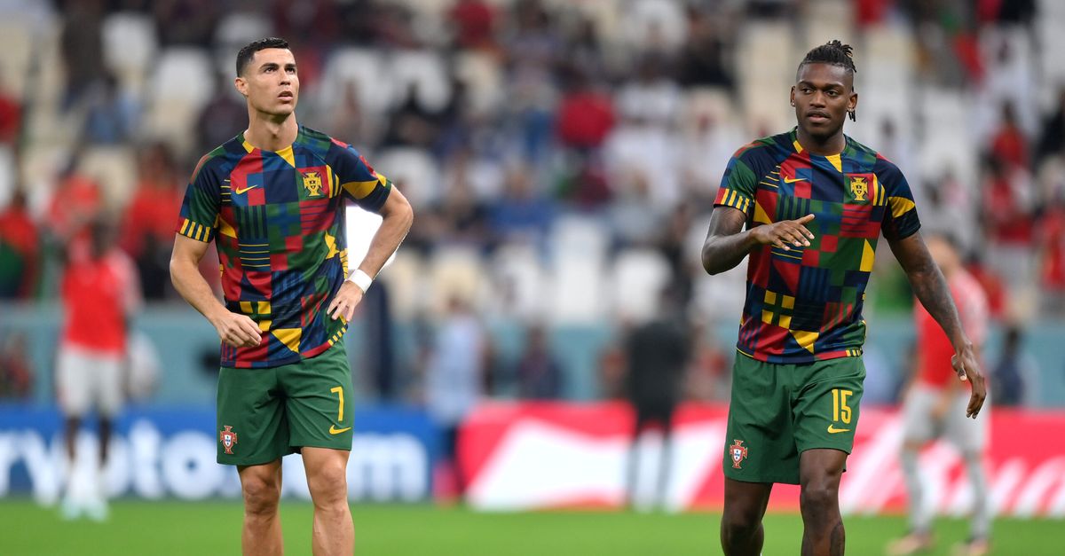 portogallo campione di nations league leao celebra ronaldo