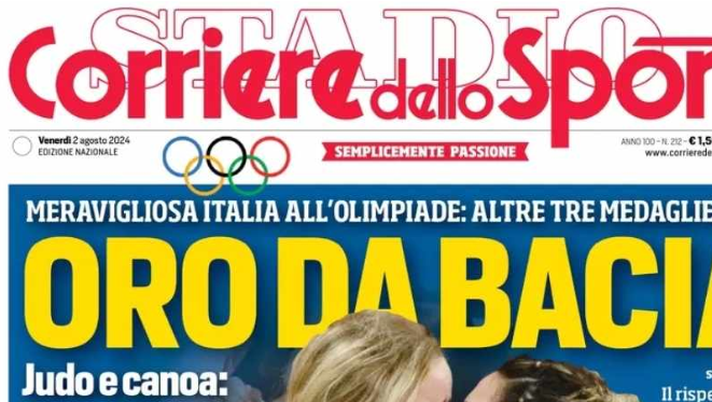PRIMA PAGINA CORRIERE DELLO SPORT OGGI: “Napoli: Lukaku si scalda per Conte” - immagine 1