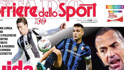 PRIMA PAGINA CORRIERE DELLO SPORT OGGI: “Guida a Inter-Juve”