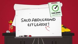 Lens, l’ex Roma Saud Abdulhamid presentato in stile Simpson