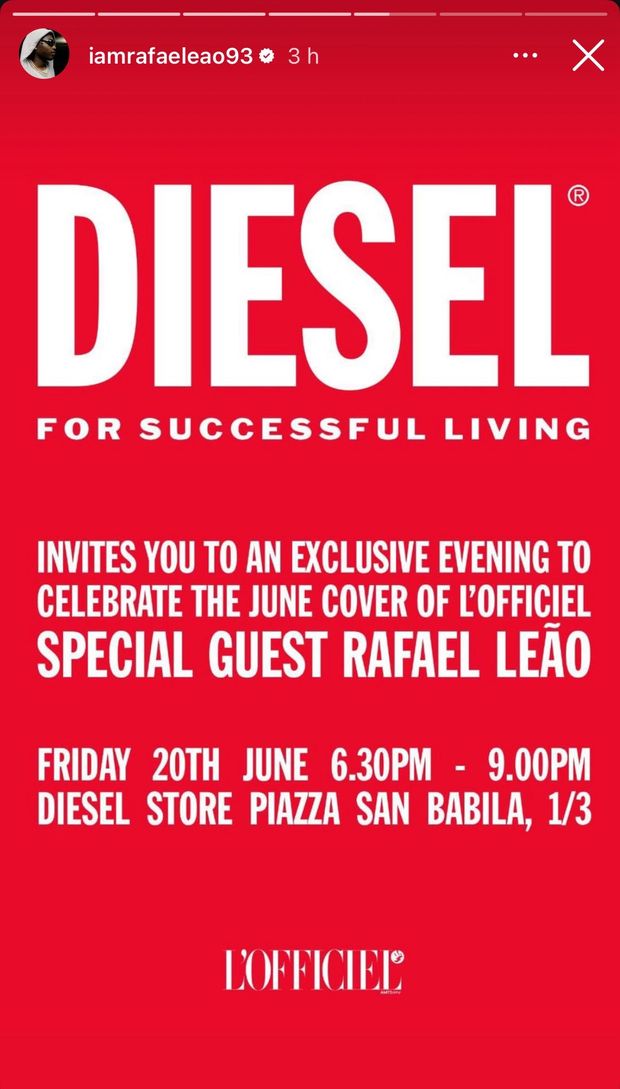 Rafael Leao incontra i tifosi del Milan: appuntamento al Diesel Store il 20 giugno- immagine 2