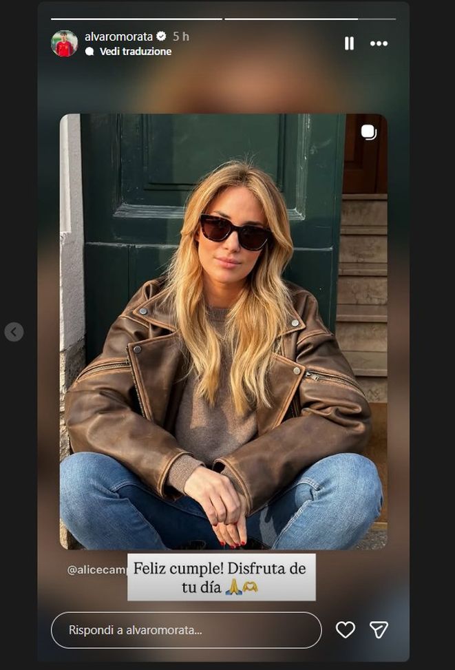 Alice Campello compie gli anni. Gesto inatteso di Morata- immagine 2