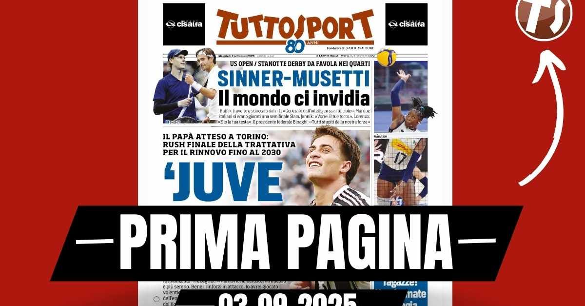 prima pagina tuttosport juventus ti amo firmato yildiz