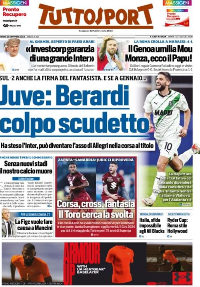 EDICOLA TS / Al Ghamdi: “Investcorp garanzia di una grande Inter” - immagine 1