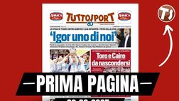 Prima pagina Tuttosport: “Tifosi Juve: ‘Tudor uno di noi’. Torino e Cairo da nascondersi”