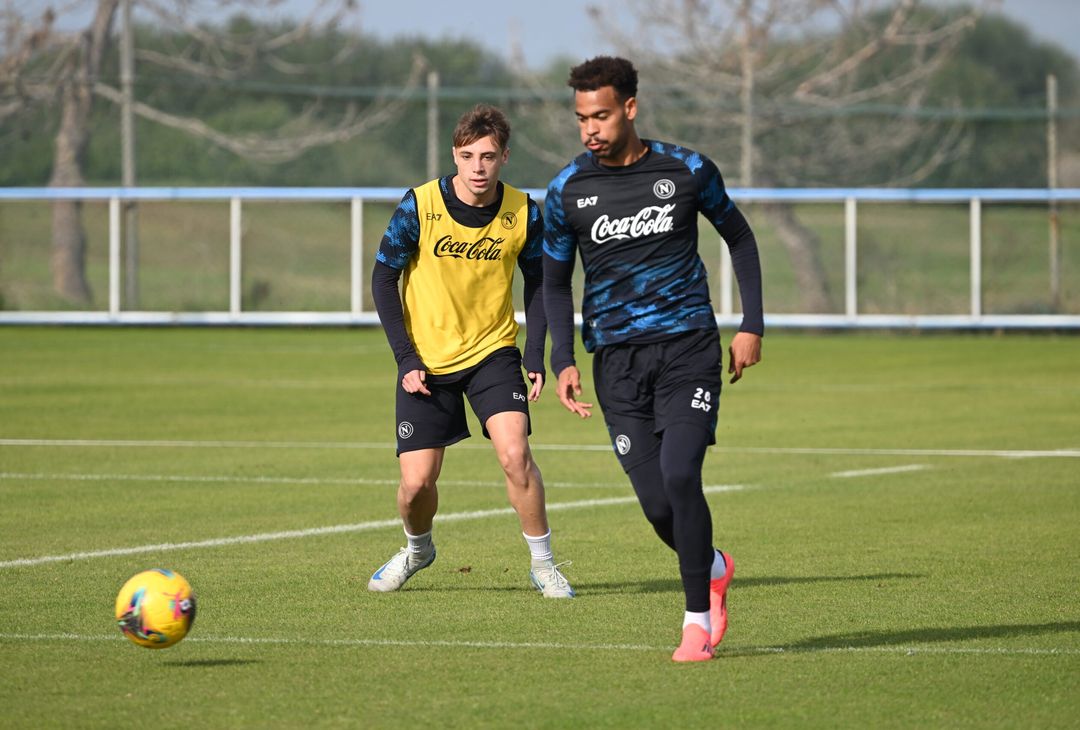 Allenamento a Castel Volturno senza i nazionali