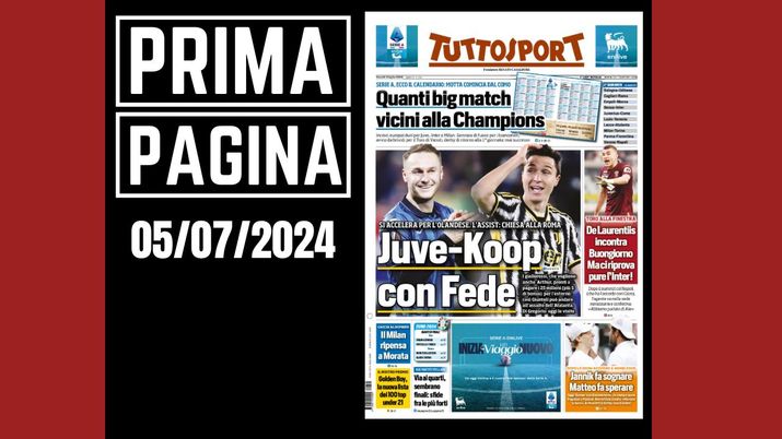 Prima pagina Tuttosport: calciomercato, il Milan ripensa a Morata