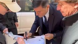 VIDEO FCIN1908 / Inter-Kairat, l’arrivo di Zanetti al pranzo UEFA