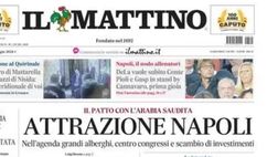 PRIMA PAGINA IL MATTINO OGGI: “DeLa vuole subito Conte, Pioli e Gasp in stand by”