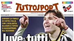 PRIMA PAGINA TUTTOSPORT OGGI: “Juve, tutti in Chiesa”