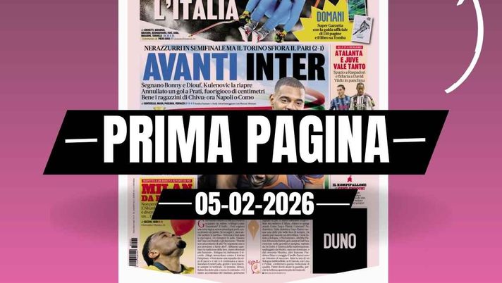 Prima pagina Gazzetta dello Sport: 'Milan da record. E Nkunku è diventato un Diavolo'