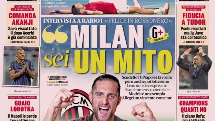 Il Napoli sui media: le prime pagine dei quotidiani di oggi- immagine 1