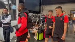 VIDEO – Bologna-Milan, rossoneri in partenza con il treno da Centrale
