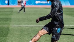 Mazzocchi mostra il tatuaggio dello scudetto, tra concentrazione e paesaggi – LE FOTO