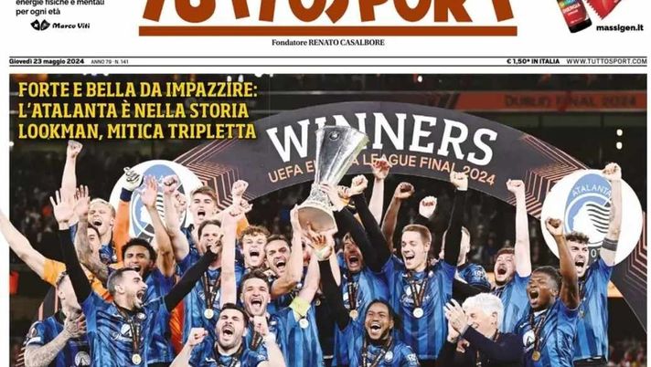 PRIMA PAGINA TUTTOSPORT OGGI: “Atalanta nella storia, tripletta di Lookman” - immagine 1